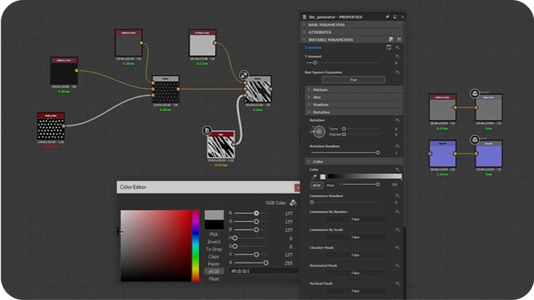 Flexible node-based workflow.