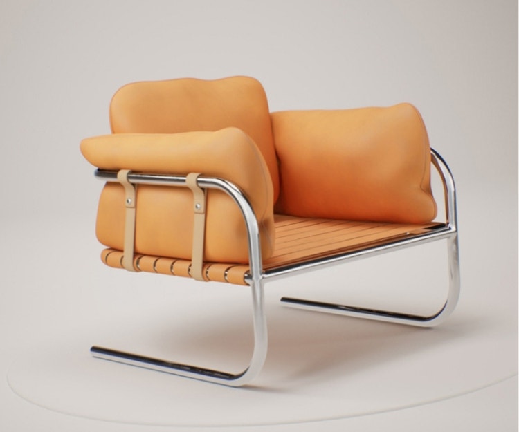 3D model of a chair