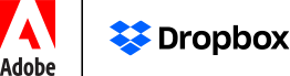 Adobe and Dropbox logos