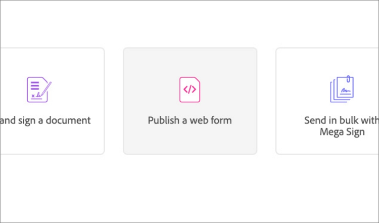 Publish a web form.