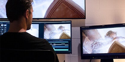 Editing film digitally on multiple screens