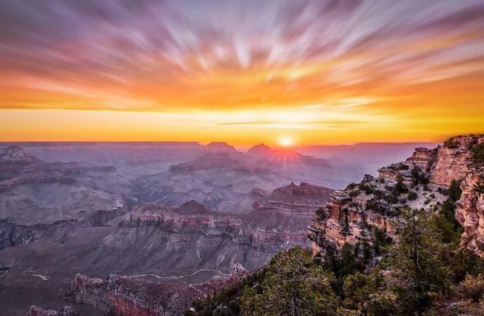 A photo of the Grand Canyon edited with HDR software