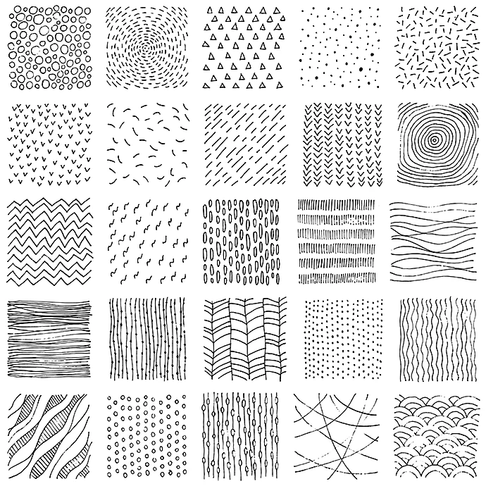 set-of-square-texture-in-doodle-style-handwork-in-pencil-on-paper-vector-illustration