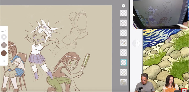 Adobe Live manga illustration tutorial with artist, Mark Crilley..