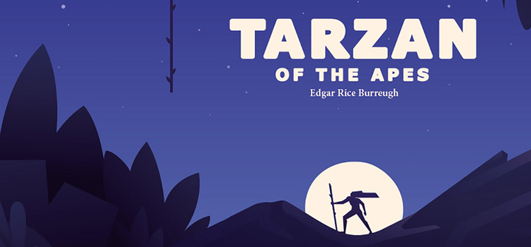 Illustrated &quot;Tarzan&quot; children's book cover design.