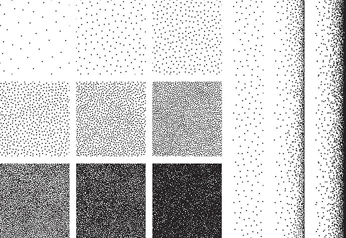 set-of-half-tone-dot-background-seamless-pattern-hand-made-stipple-effect-vector-illustration-isolated-on-white