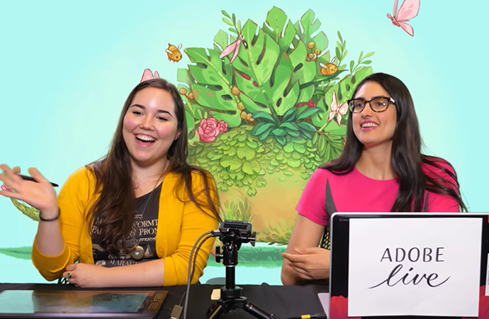 Adobe Live children's book illustration tutorial with artist, Anna Daviscourt.