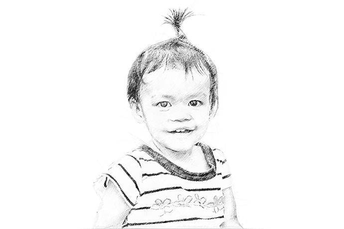 sketch-drawing-of-asian-baby-girl