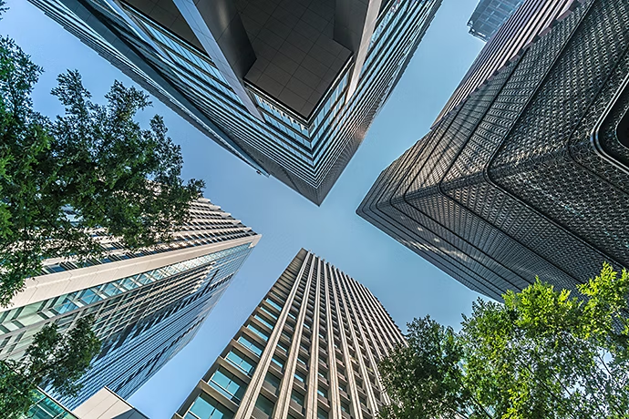 Sky scraper buildings