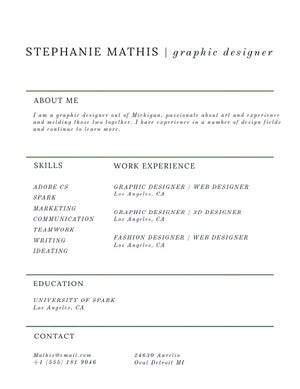 Modern Graphic Designer Resume Resume Examples