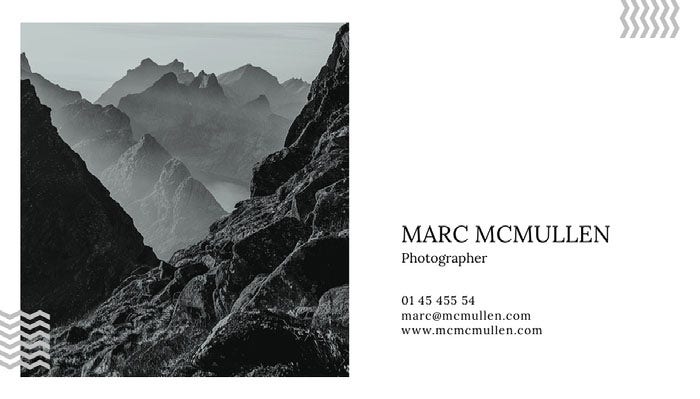 MARC MCMULLEN Business Card Ideas