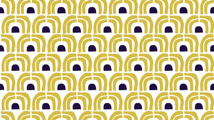 Golden Arches Art Deco Pattern Desktop Wallpaper