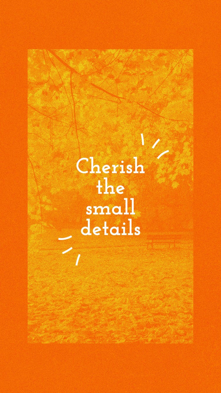 Orange Minimal Cherish Nature Wallpaper Mobile