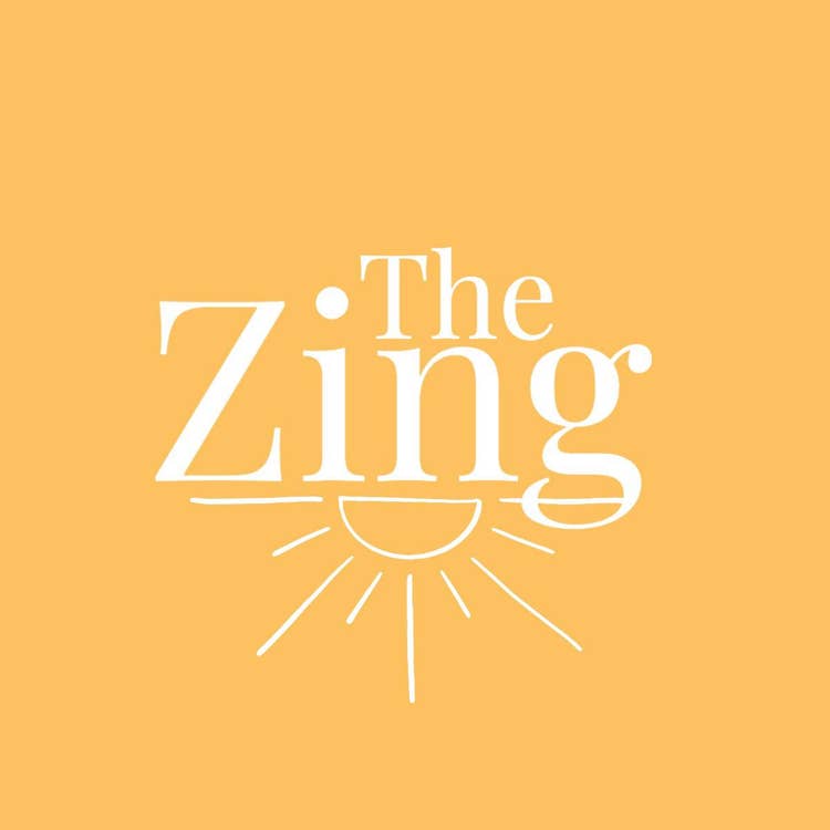 Orange and White The Zing Logo Square