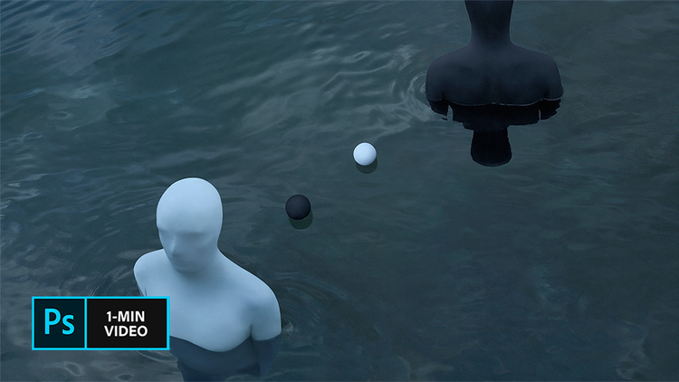 https://main--cc--adobecom.hlx.page/cc-shared/fragments/modals/videos/photography/discover/photo-touch-up#video | Photo of two figures standing in water, one in a white body suit, one a blue suit, a white ball and a blue ball between them | :play-medium